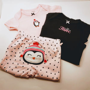Carter's Happy Penquin Set